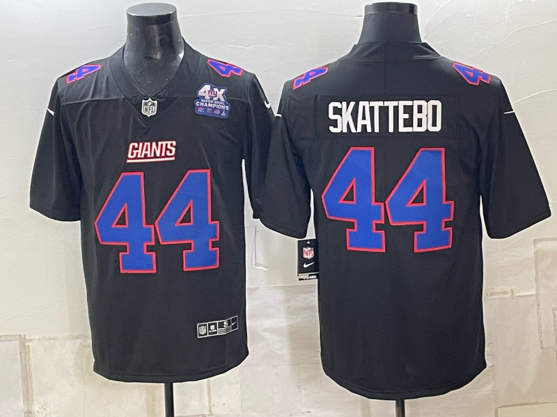 Men New York Giants #44 Skattebo black Nike 2026 NFL Game Jersey 1006005